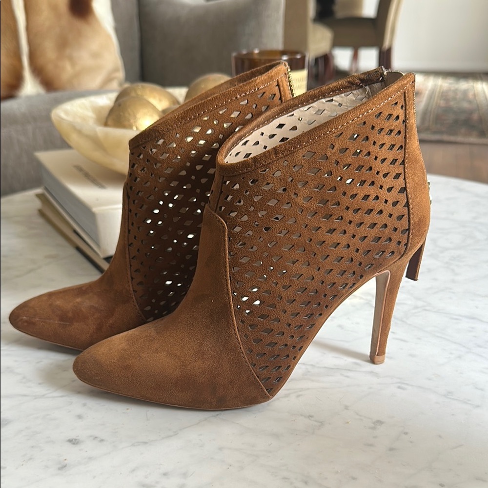 Brown Suede Ankle Boots